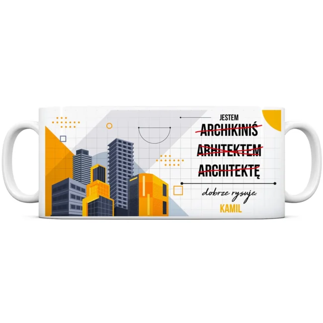 Personalizowany kubek dla Architekta imienny