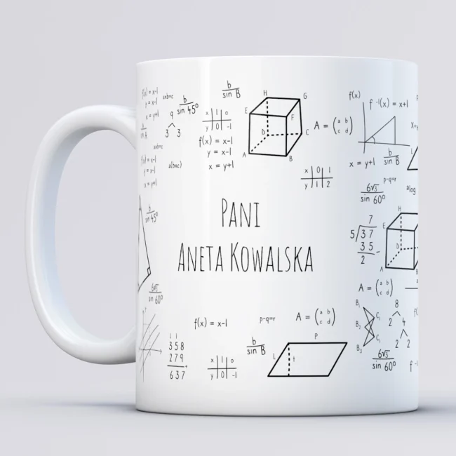 Personalizowany kubek dla Matematyczki Tylko matematyka się liczy
