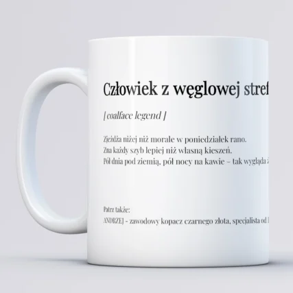 Personalizowany kubek dla górnika COALFACE LEGEND