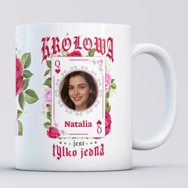 Personalizowany kubek dla kobiety KRÓLOWA JEST TYLKO JEDNA Personalizowany kubek dla kobiety KROLOWA JEST TYLKO JEDNA
