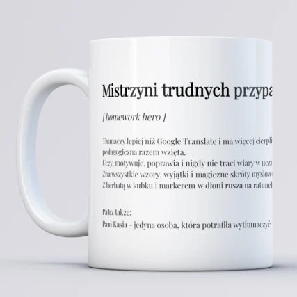 Personalizowany kubek dla korepetytorki