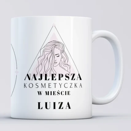 Personalizowany kubek dla kosmetyczki z imieniem