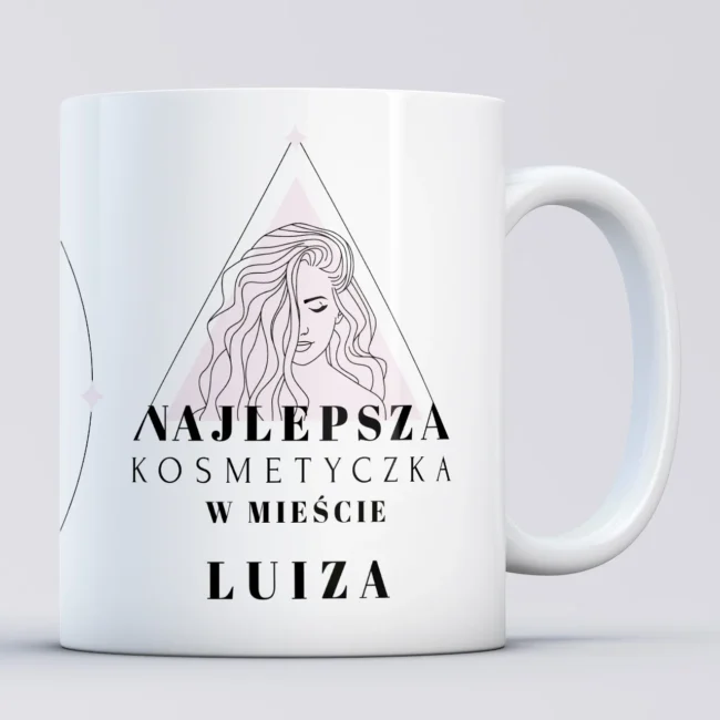 Personalizowany kubek dla kosmetyczki z imieniem
