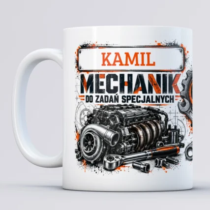 Personalizowany kubek dla mechanika – Do zadań specjalnych