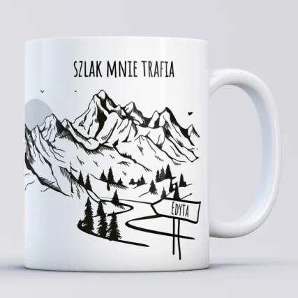 Personalizowany kubek dla miłośnika gór