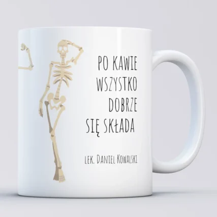Personalizowany kubek dla ortopedy DOBRZE SIĘ SKŁADA