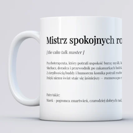 Personalizowany kubek dla psychoterapeuty z imieniem