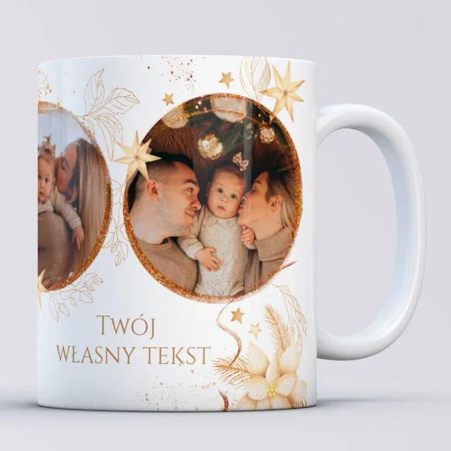 Personalizowany kubek swiateczny ze zdjeciami