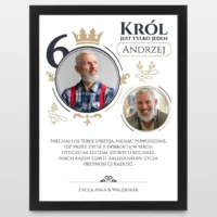 Personalizowany plakat na 60 urodziny dla mężczyzny