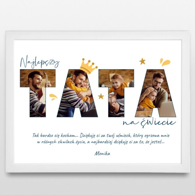 Personalizowany plakat na Dzien Taty
