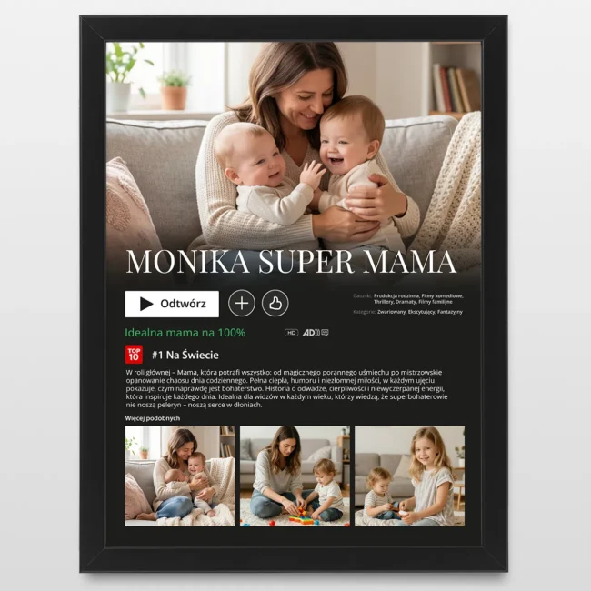 Plakat NETFLIX Prezent na Dzień Matki od dzieci Plakat NETFLIX Prezent na Dzien Matki od dzieci