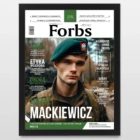 Plakat Okładka gazety Prezent na przysięgę wojskową