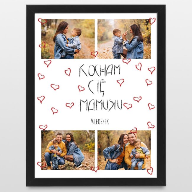 Plakat dla mamy Kocham Cię mamusiu