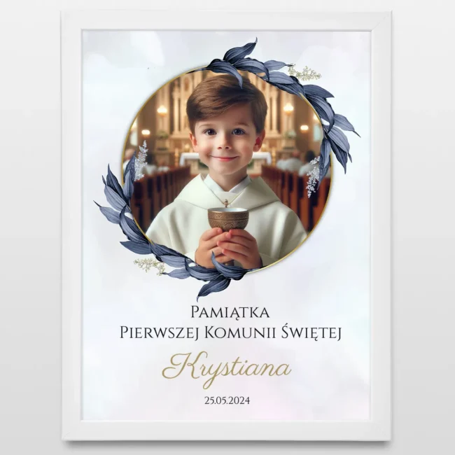 Plakat na komunię Pamiątka Pierwszej Komunii Świętej