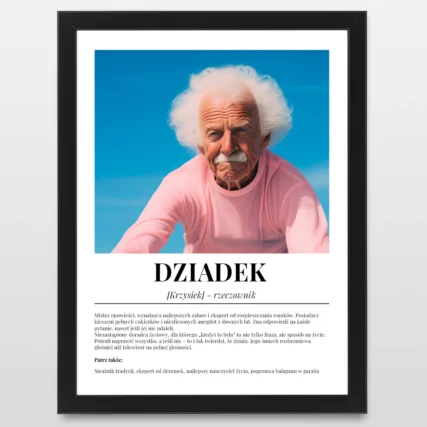 Plakat personalizowany DEFINICJA Prezent dla dziadka