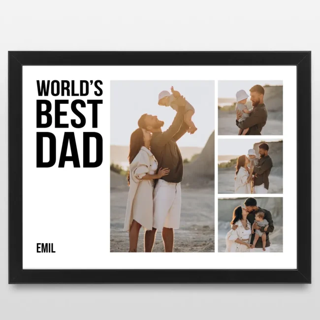 Plakat z imieniem dla taty 30x40 cm 4 zdjęcia