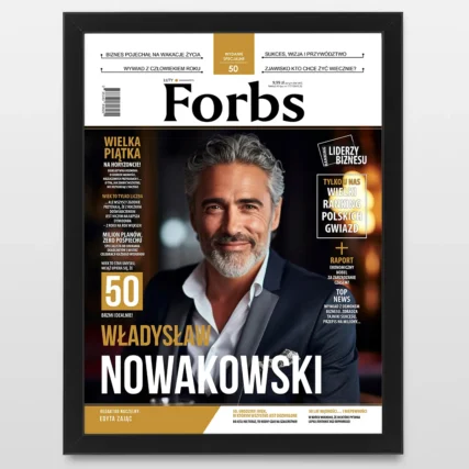 Plakat ze zdjęciem Okładka gazety na 50 urodziny