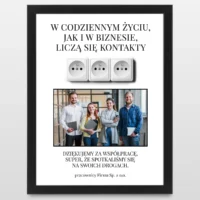 Plakat ze zdjęciem Śmieszny prezent dla odchodzącego szefa
