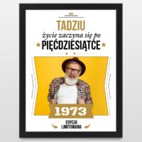 Plakat na 50 urodziny