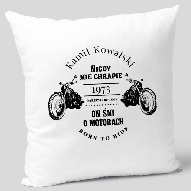 Poduszka dla motocyklisty NIGDY NIE CHRAPIE