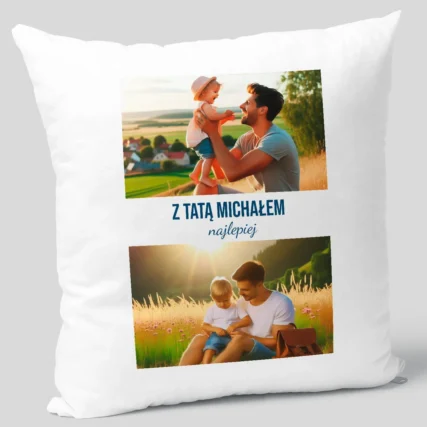 Poduszka ze zdjęciami na Dzień Taty