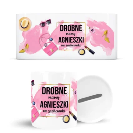 Skarbonka z imieniem dla mamy na drobne