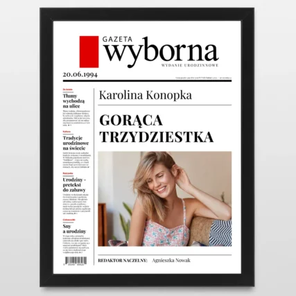 Śmieszny plakat Prezent na 30 urodziny dla koleżanki