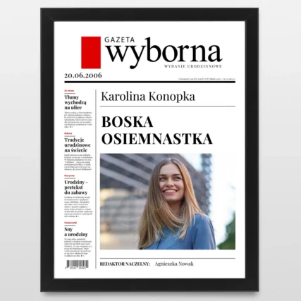 Śmieszny plakat dla koleżanki na 18 urodziny