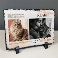 Tablica granitowa ze zdjęciem PAMIĄTKA PO KOCIE