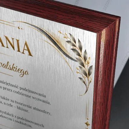 Prezent dla szefa od zespołu – tabliczka z dedykacją