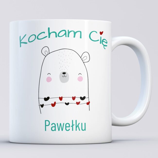 Kubek kocham cię dla chłopaka