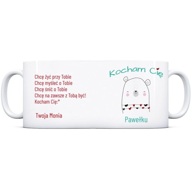 Kubek na prezent KOCHAM CIĘ prezent dla chłopaka