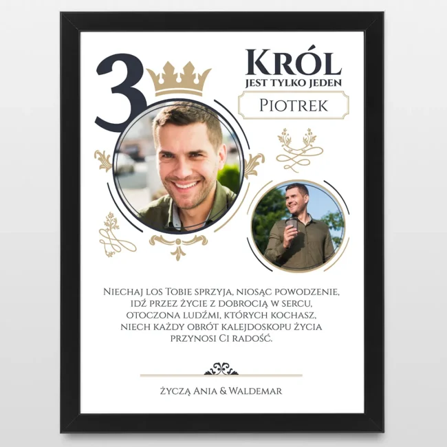 plakat personalizowany na 30 urodziny dla faceta