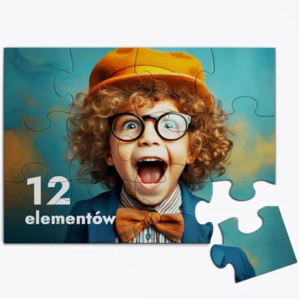 Puzzle ze zdjęciem dla dzieci 12 elementów